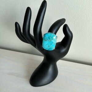 Size 8.5 Turquoise & Sterling silver ring